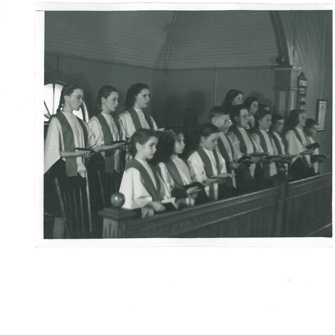 Youth Choir at Port Hawkesbury (Cape Breton), 1945