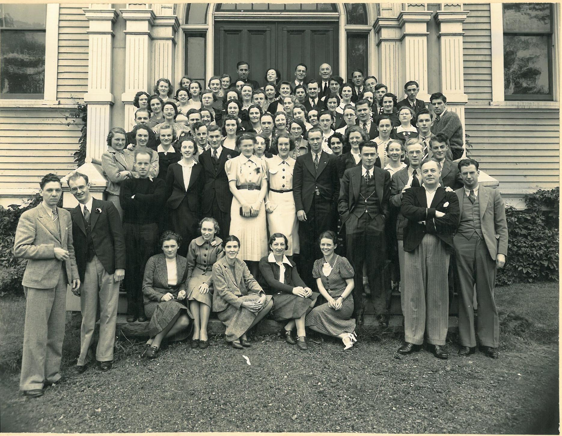 Different clothes, same great experience: Youth at Conference, 1945
