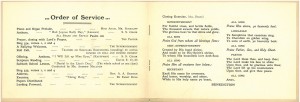 Order of Service for Ninth Annual Sabbath School Rally, October 8, 1905