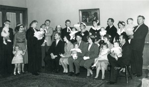 Children and their parents at Trinity-St. Stephen's United Church, c. 1950s