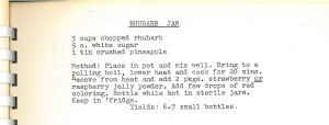 Rhubarb jam recipe
