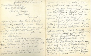 Young Men's Bible Class letter, 1918 p. 1-2