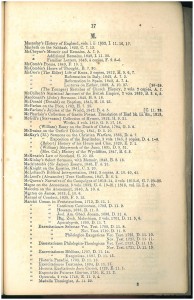 Free Church College library catalogue Ms, 1856