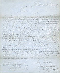Letter from James Dick, New Richmond, 1849