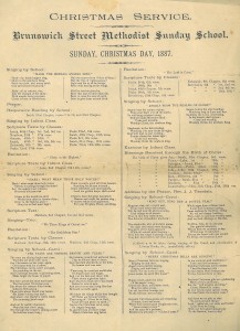 PC-2.233A-93 Brunswick Street Methodist Christmas program, 1887