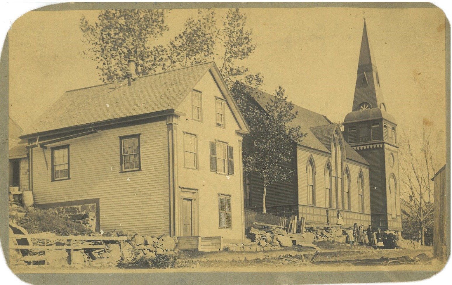 The construction of Pilgrim Congregational Church