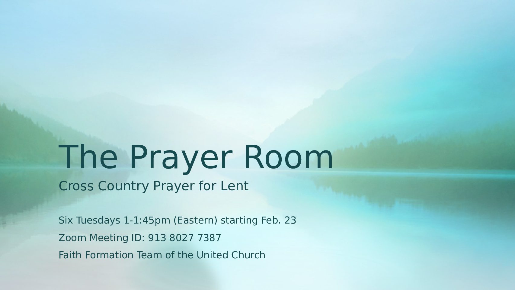 The Prayer Room – February 23, 2021 @ 2:30 pm NST