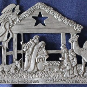 Metal Nativity Tabletop Decoration