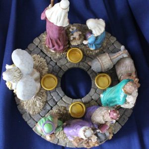 Nativity Advent Candle Holder