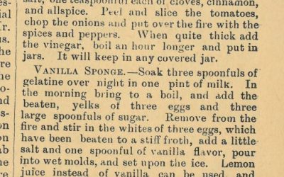Archives Recipe Club-The 1889 Edition